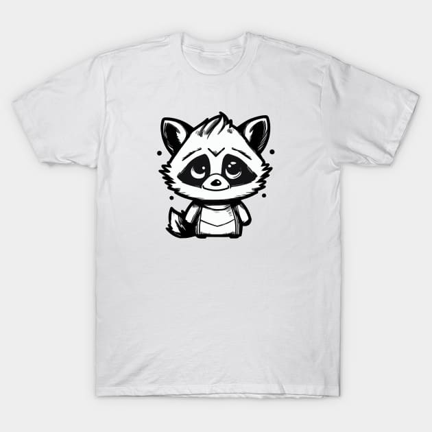 Friendly raccoon T-Shirt by stkUA